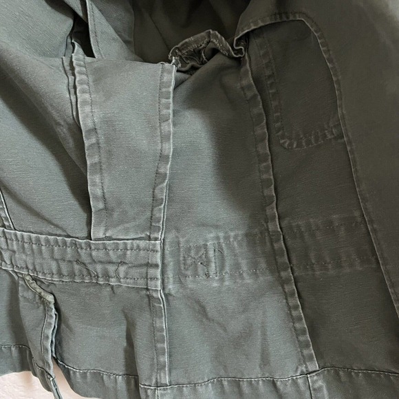 Marc Jacobs Womens Utility Jacket Button Front Sz 2 Green Long Slv Cotton - Picture 6 of 6